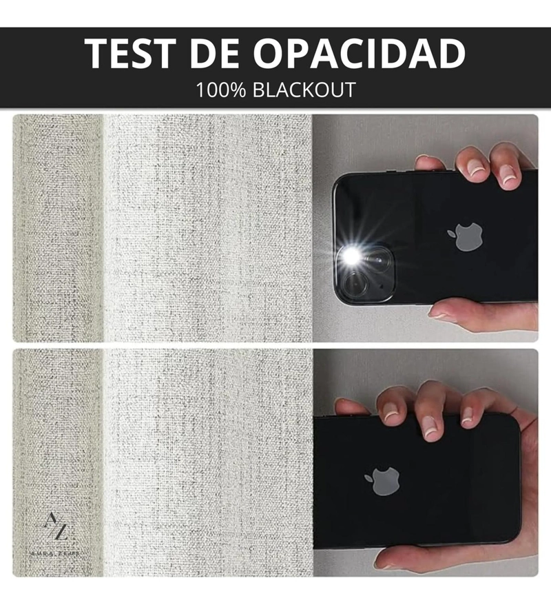 CORTINA DE BANO TELA + FORRO + 12 GANCHOS PREMIUM 180 X 180 CM BLANCO JUEGO LARGA BEIGE - 5