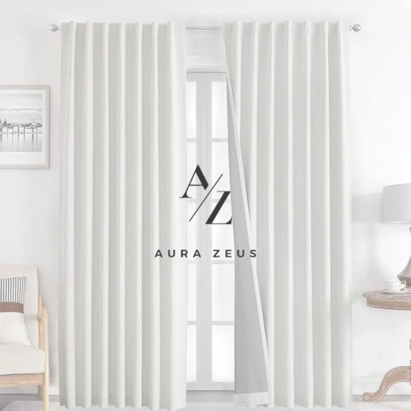 CORTINA 100% BLACKOUT 2 PANOS 220 X 140 CM LINO TERMICA ROLLER GRIS - 9