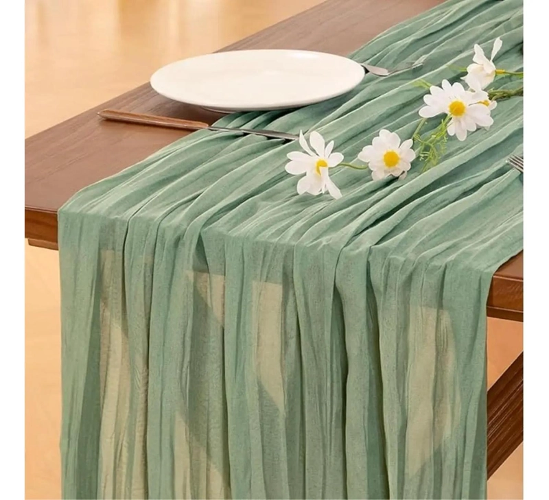 CAMINO DE MESAS GASA RECTANGULAR MANTEL CENTRO 300X90CM - 1