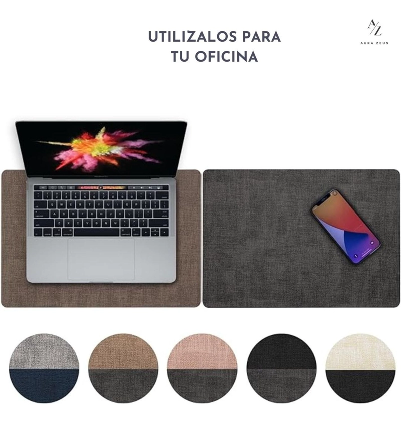 SET 4 POSAVASOS REDONDOS ANTIMANCHAS ECOCUERO MESA 2 EN 1 IR MARRON CAFE - 8