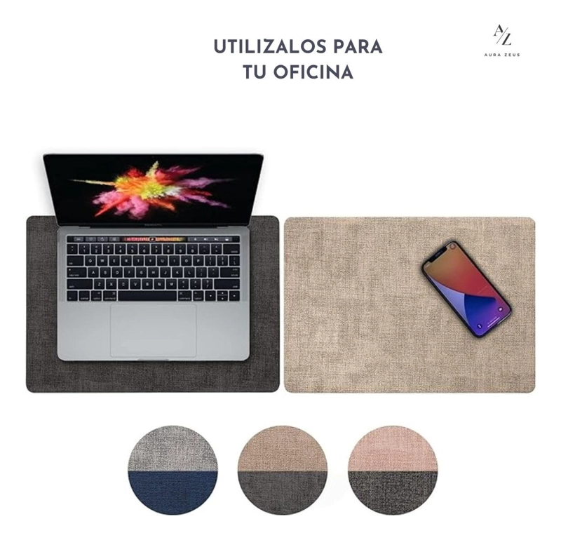 SET 4 POSAVASOS REDONDOS ANTIMANCHAS ECOCUERO MESA 2 EN 1 IR BEIGE - 8