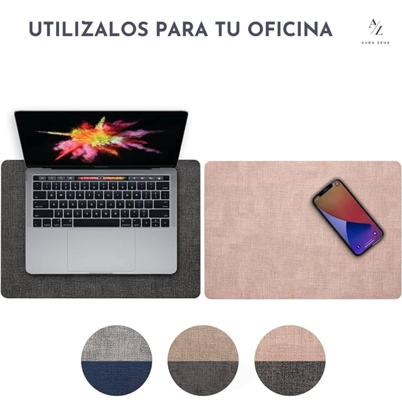 SET 4 POSAVASOS ECOCUERO ANTIMANCHAS IMPERMEABLES 2 EN 1 MULTICOLOR - 8