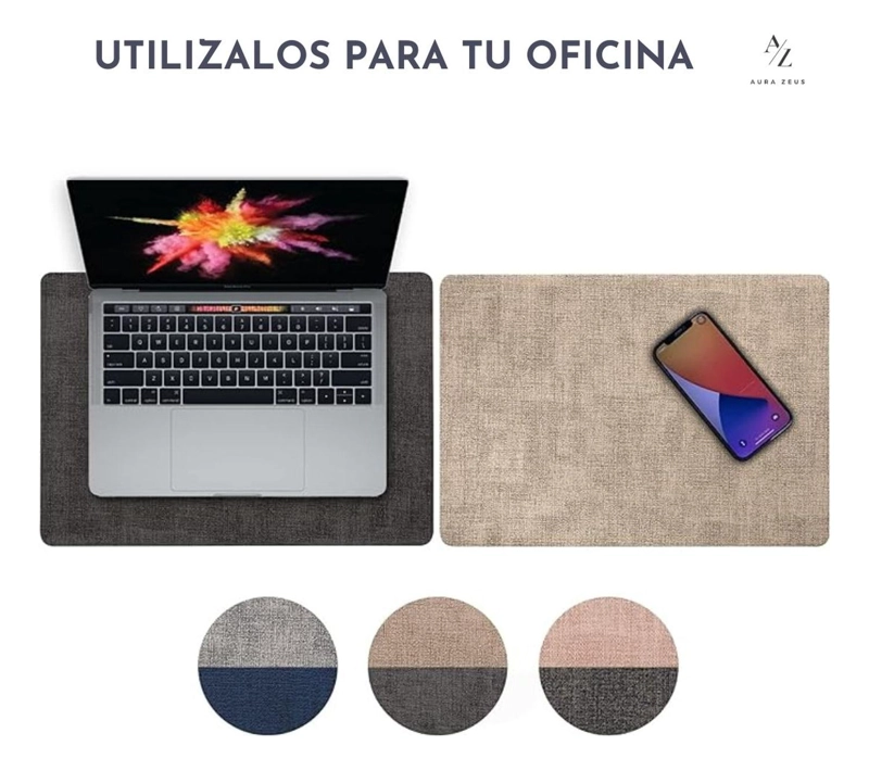 SET 4 POSAVASOS ECOCUERO ANTIMANCHAS IMPERMEABLES 2 EN 1 MULTICOLOR - 8