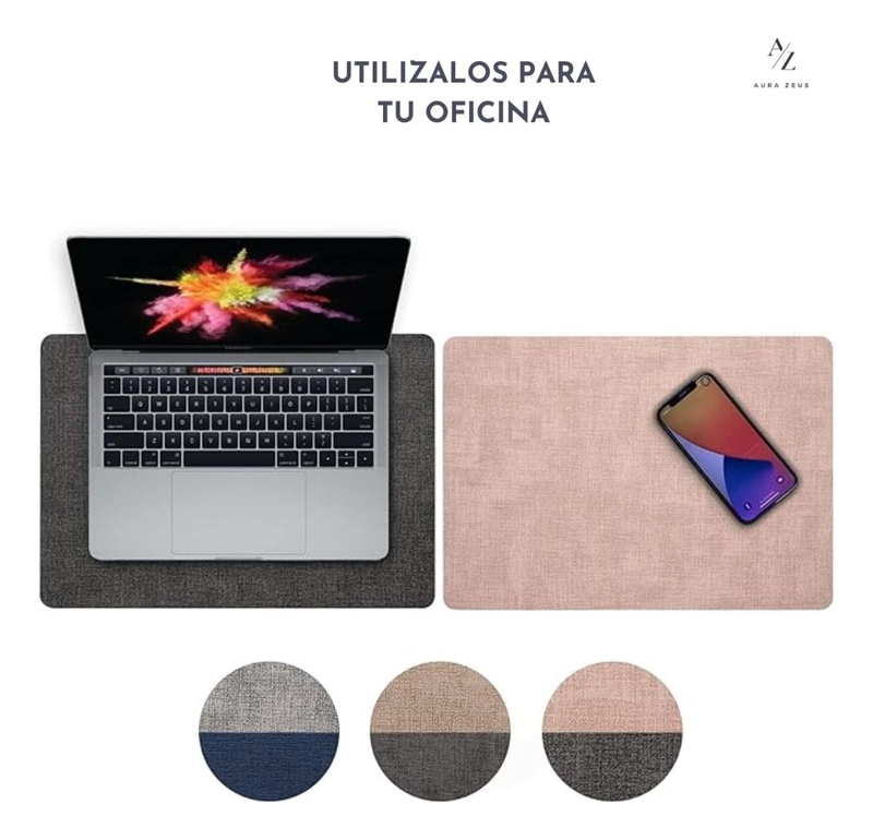 SET 4 POSAVASOS REDONDOS ANTIMANCHAS ECOCUERO MESA 2 EN 1 IR - 6