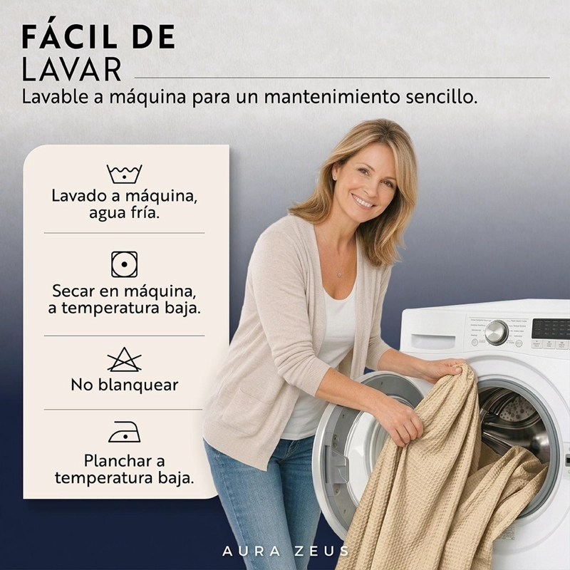 CORTINA DE BAÑO IMPERMEABLE TELA DUCHA +12 GANCHO PREMIUM AZ - 6
