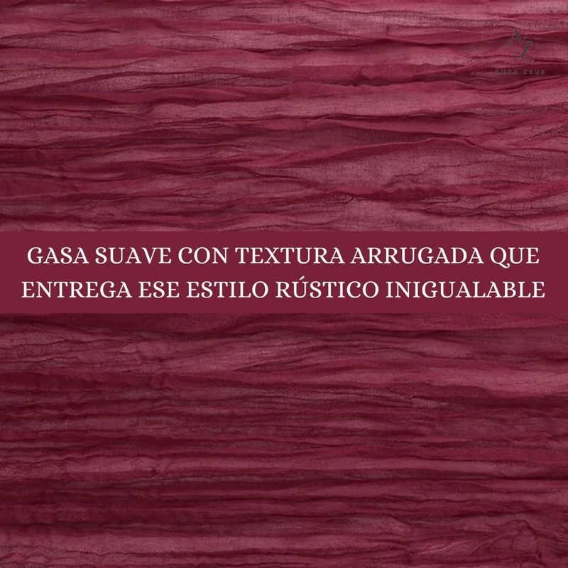 CAMINO DE MESAS GASA RECTANGULAR MANTEL CENTRO TELA 300 X 90 CM ROJO - 2