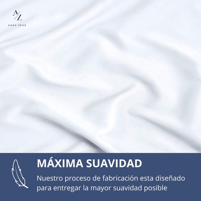 SABANAS BAJERA AJUSTABLE 1800 HILOS MICROFIBRA HOGAR ROPA CAMA ELASTICADA TAMANO KING BLANCO - 3