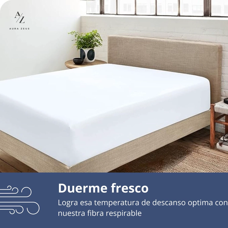 SABANAS BAJERA AJUSTABLE 1800 HILOS MICROFIBRA HOGAR ROPA CAMA ELASTICADA TAMANO KING BLANCO - 5
