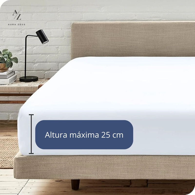 SABANAS BAJERA AJUSTABLE 1800 HILOS MICROFIBRA HOGAR ROPA CAMA ELASTICADA TAMANO KING BLANCO - 7
