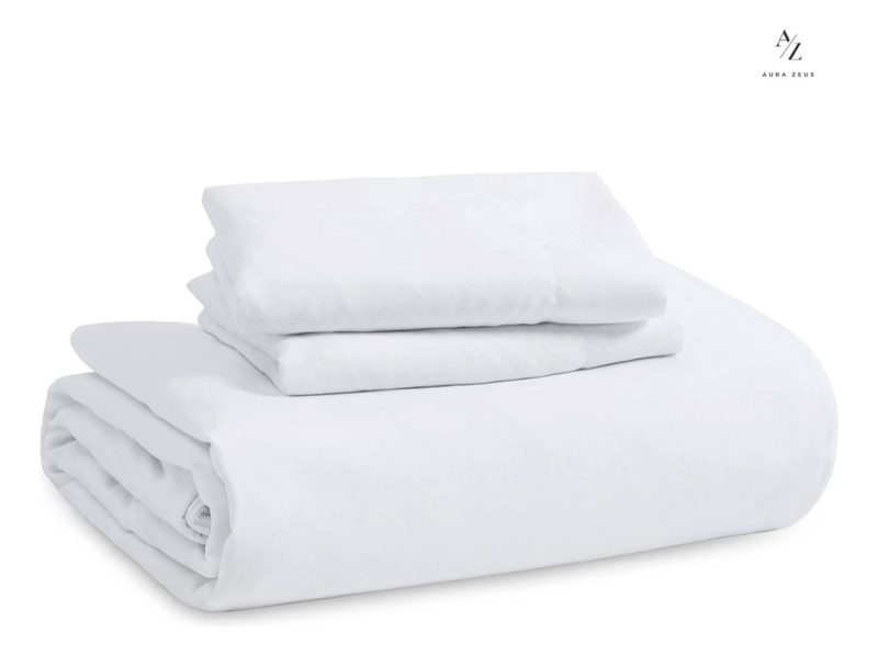 JUEGO FUNDA PLUMON + SABANA BAJERA + FUNDA ALMOHADA HILOS AZ TAMAÑO 1.5 PLAZAS - 10