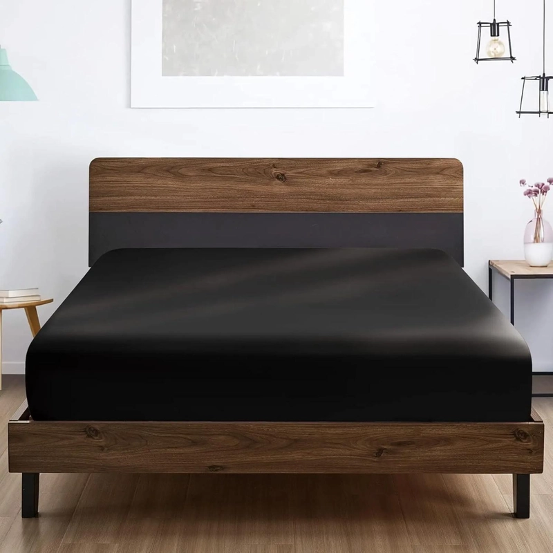 SABANAS BAJERA AJUSTABLE 1800 HILOS MICROFIBRA HOGAR ROPA CAMA ELASTICADA AZ TAMAÑO 1.5 PLAZAS - 1