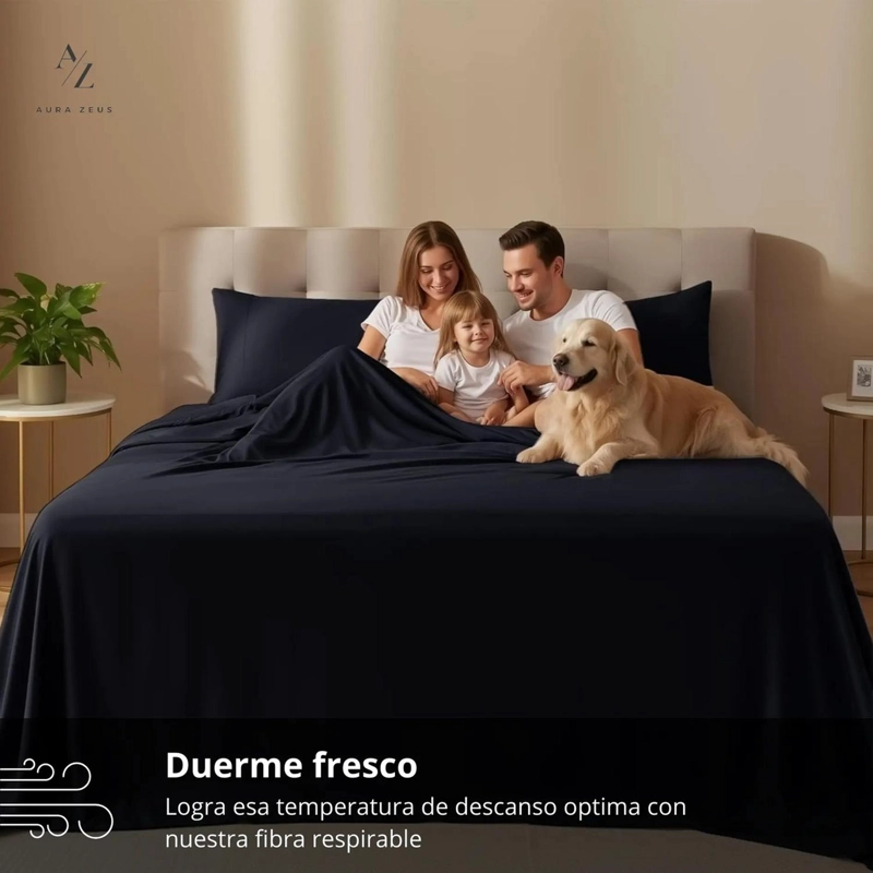 SABANAS BAJERA AJUSTABLE 1800 HILOS MICROFIBRA HOGAR ROPA CAMA ELASTICADA AZ TAMAÑO 1.5 PLAZAS - 7