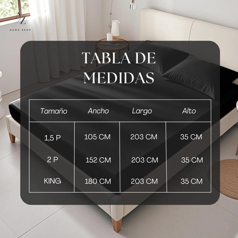 SABANAS BAJERA AJUSTABLE 1800 HILOS MICROFIBRA HOGAR ROPA CAMA ELASTICADA AZ TAMAÑO 1.5 PLAZAS - 8