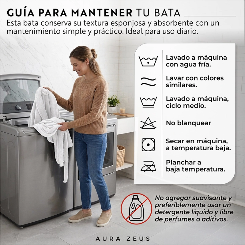 BATA DE BANO MICROFIBRA ABSORBENTE SUAVE UNISEX SECA RAPIDO BLANCO TALLA L - 7