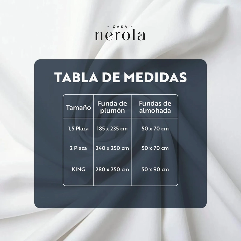 SET FUNDA DE PLUMON + 2 FUNDAS DE ALMOHADA 100% ALGODON 200 HILOS CASA NEROLA GRIS KING - 10