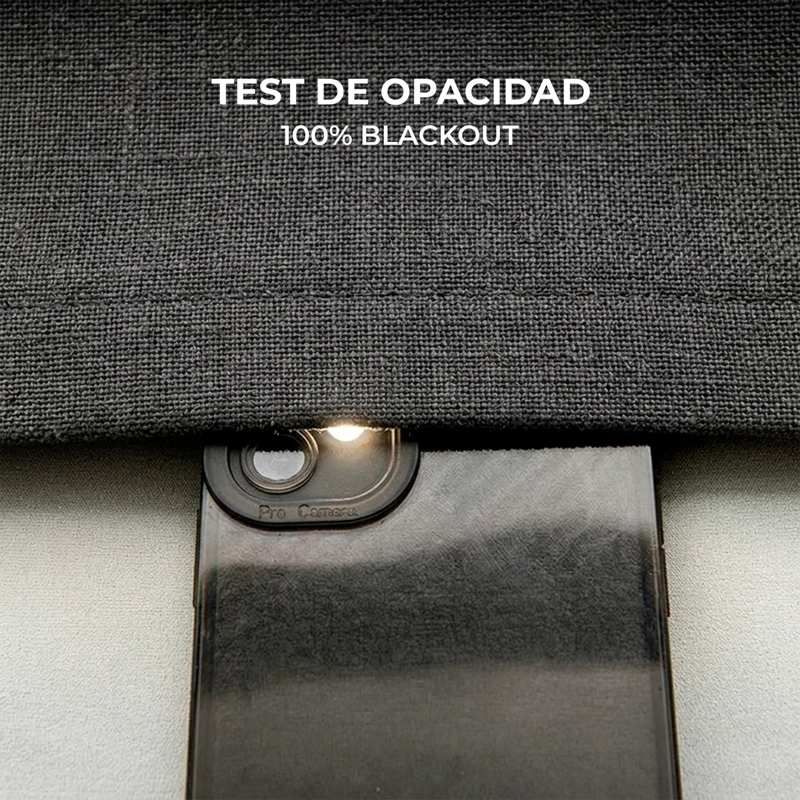 CORTINA BLACKOUT CASA NEROLA TEXTURA LINO 108X160 DORMITORIO Y SALON - 3