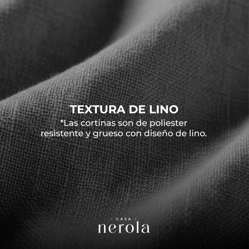 CORTINA BLACKOUT CASA NEROLA TEXTURA LINO 108X160 DORMITORIO Y SALON - 7