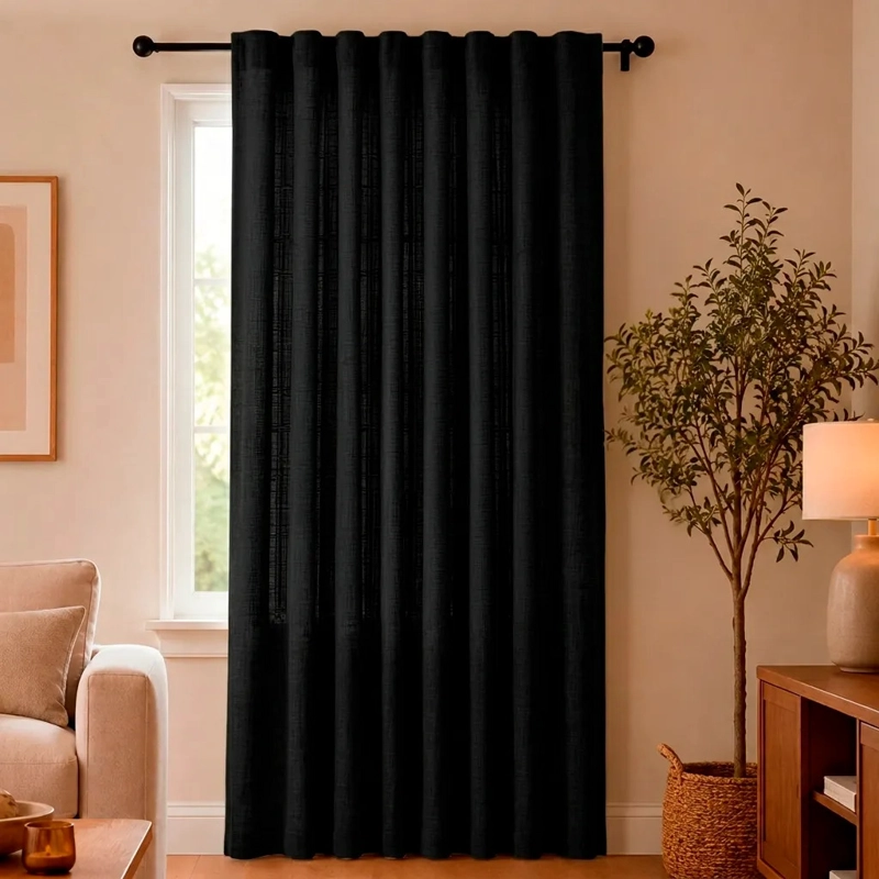 CORTINA BLACKOUT CASA NEROLA TEXTURA LINO 140X220 DORMITORIO Y SALON - 1