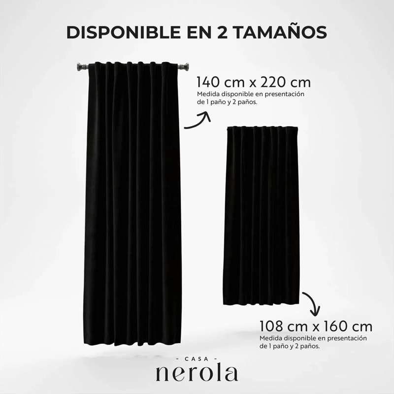 CORTINA BLACKOUT CASA NEROLA TEXTURA LINO 140X220 DORMITORIO Y SALON - 5