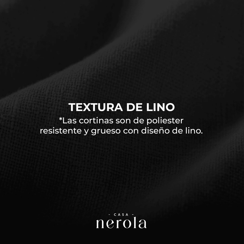 CORTINA BLACKOUT CASA NEROLA TEXTURA LINO 140X220 DORMITORIO Y SALON - 7