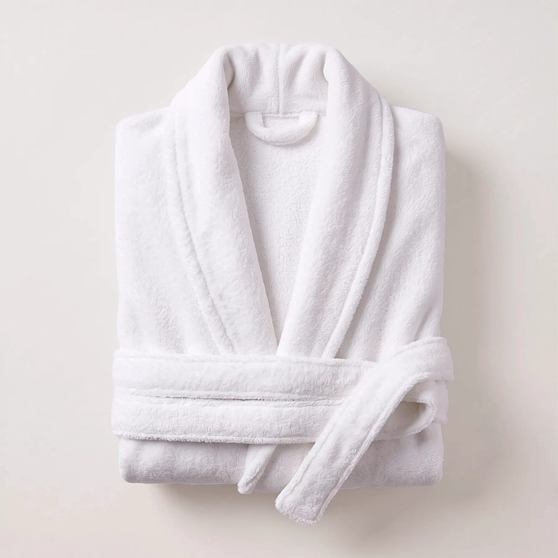 BATA DE BAÑO DE MICROFIBRA UNISEX CASA NEROLA TALLA L/XL - 10