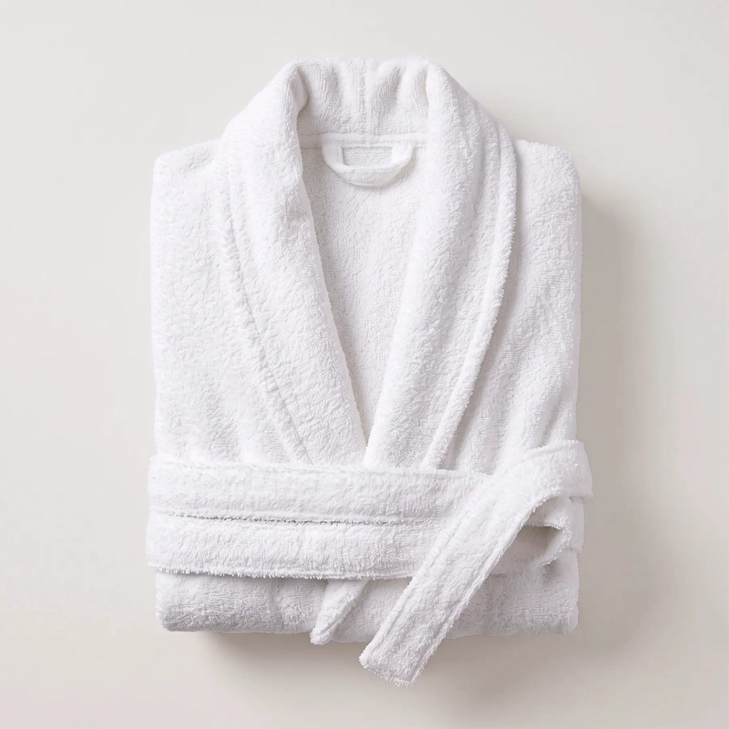 BATA DE BAÑO DE ALGODON UNISEX CASA NEROLA 400 G/M2 CON CINTURON TALLA L/XL - 10