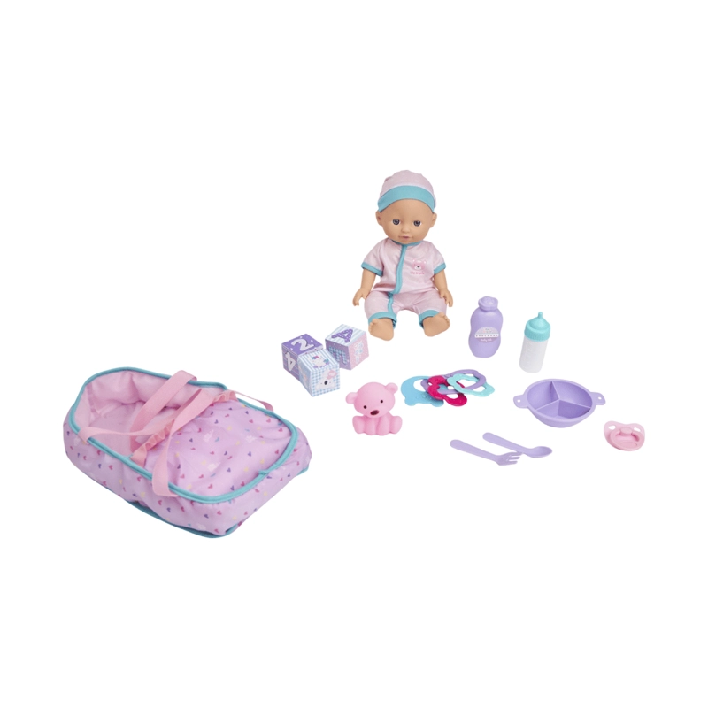 Juguete Muñeca Bebé 29 cm con Sonido,Mochila y Accesorios - 1