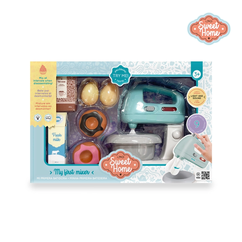 BATIDORA JUGUETE CON LUZ, SONIDO Y 9 ACCESORIOS NIÑAS Y NIÑOS - 2