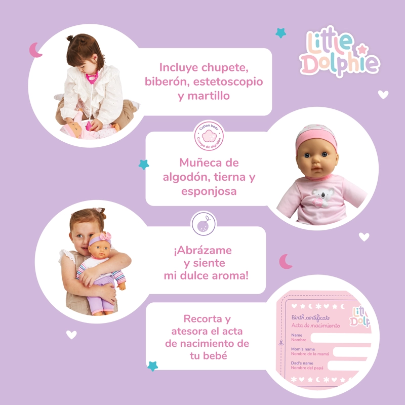 LLE VAME AL ME DICO – MUÑECA DE 40 CM CON SONIDOS Y KIT DE ATENCION ME DICA - 4