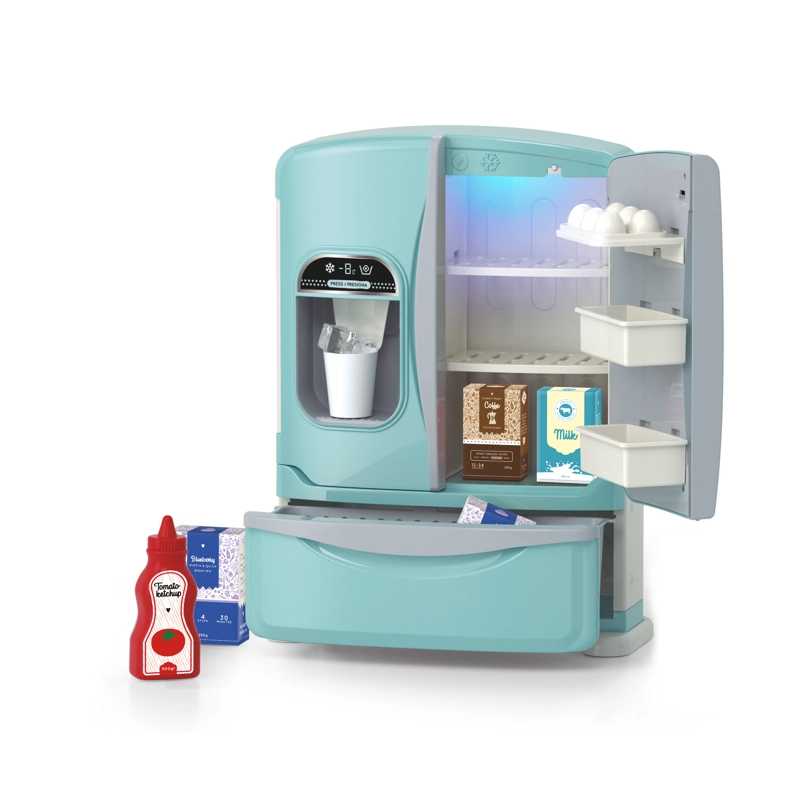 REFRIGERADOR JUGUETE CON VAPOR, LUZ, SONIDO Y HIELERA NIÑAS Y NIÑOS - 1