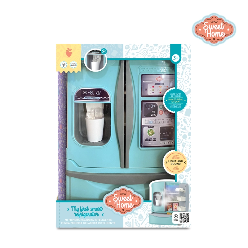 REFRIGERADOR JUGUETE CON VAPOR, LUZ, SONIDO Y HIELERA NIÑAS Y NIÑOS - 2