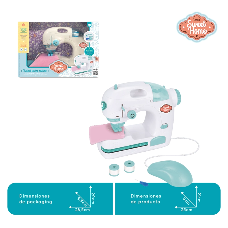 MAQUINA COSER JUGUETE COSTURA REAL LUZ SONIDO NIÑAS Y NIÑOS - 3