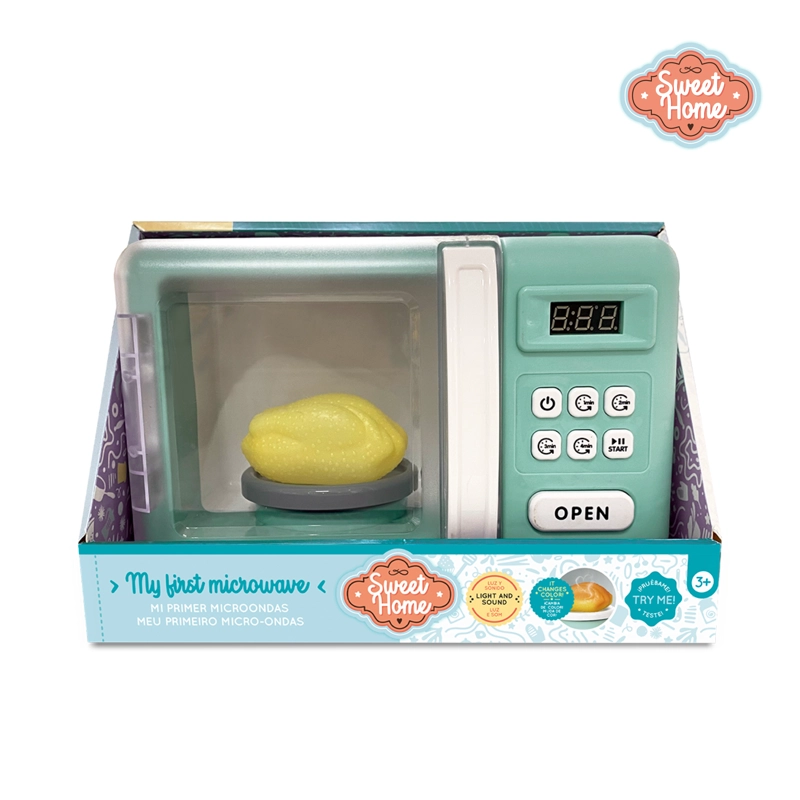 MICROONDAS JUGUETE COMIDA CAMBIA DE COLOR NIÑAS Y NIÑOS - 2