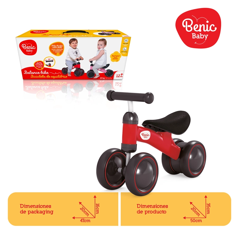 Bicicleta de Equilibrio Roja sin Pedales 50 cm - 3