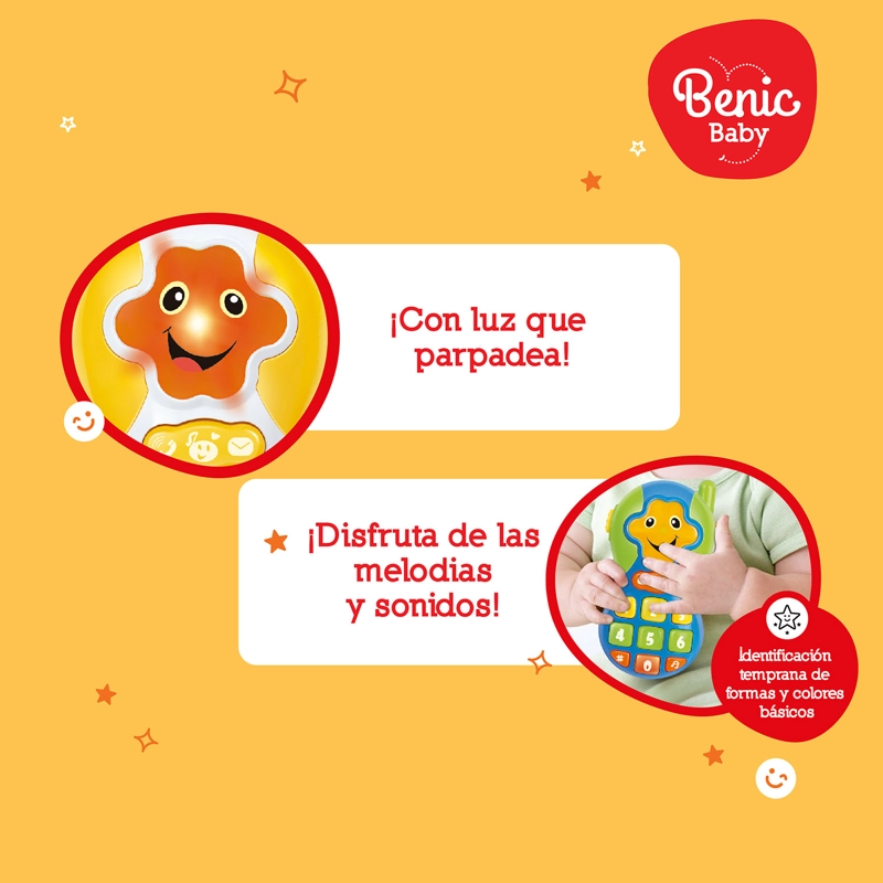 Juguete Teléfono Musical con Luces y Sonidos Bebé - 5