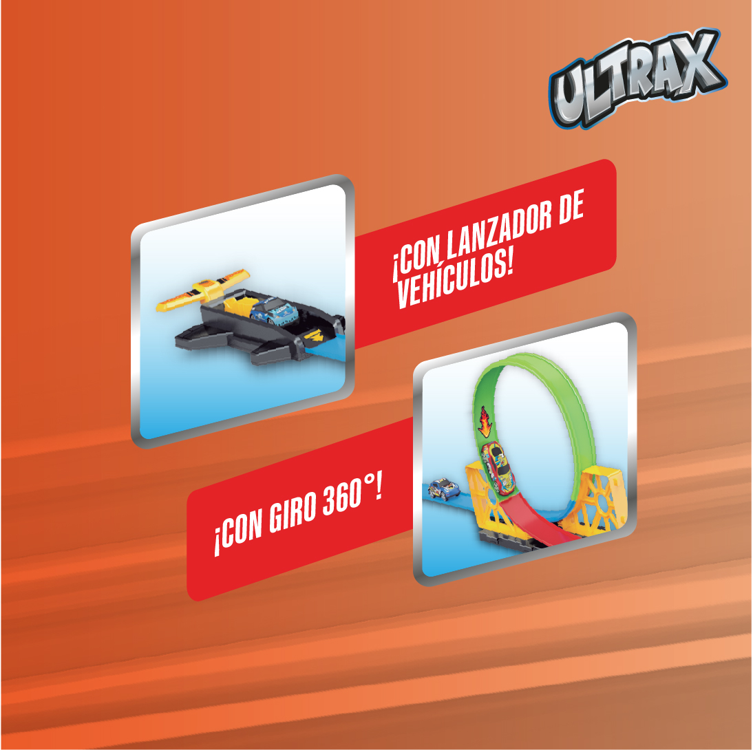 PISTA DE AUTOS CON GIRO DE 360° DE ULTRAX - 4