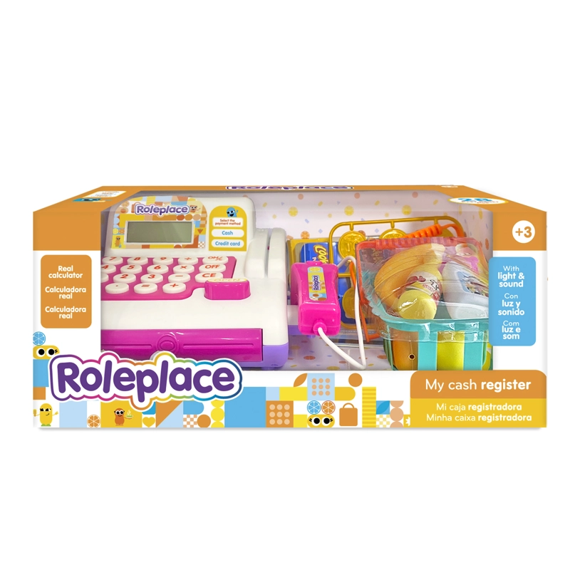 MI CAJA REGISTRADORA – SET DE SUPERMERCADO CON LUZ, SONIDO Y CANASTA DE COMPRAS | ROLEPLACE - 2