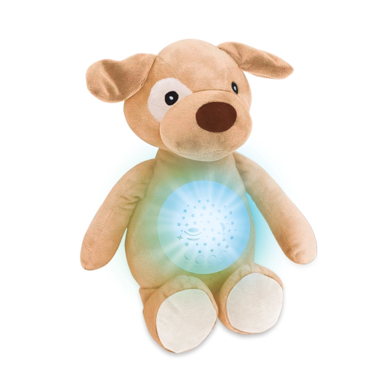 Juguete Peluche Perrito Proyector de Luces y Sonidos Bebé - 1