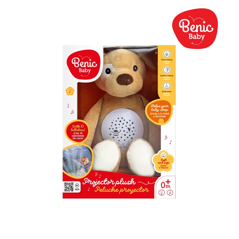 Juguete Peluche Perrito Proyector de Luces y Sonidos Bebé - 2