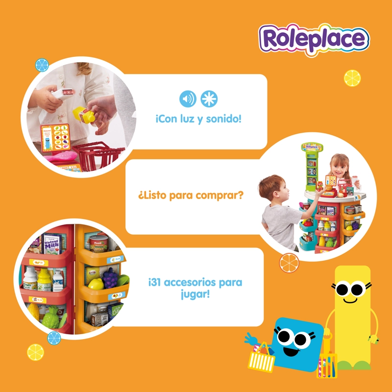SUPERMERCADO JUGUETE 44 ACCESORIOS CON ESCANER - 4
