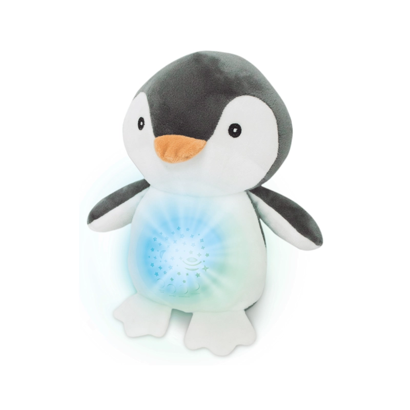 Juguete Peluche Pingüino Proyector de Luces y Sonidos Bebé - 1
