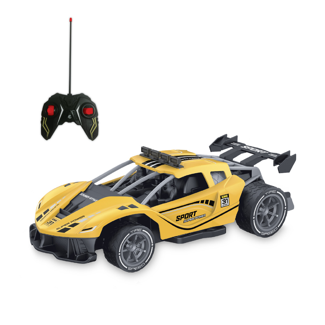 VEHICULO A ESCALA 1:18 CON CONTROL REMOTO A 27MHZ Y BATERIA RECARGABLE - 1