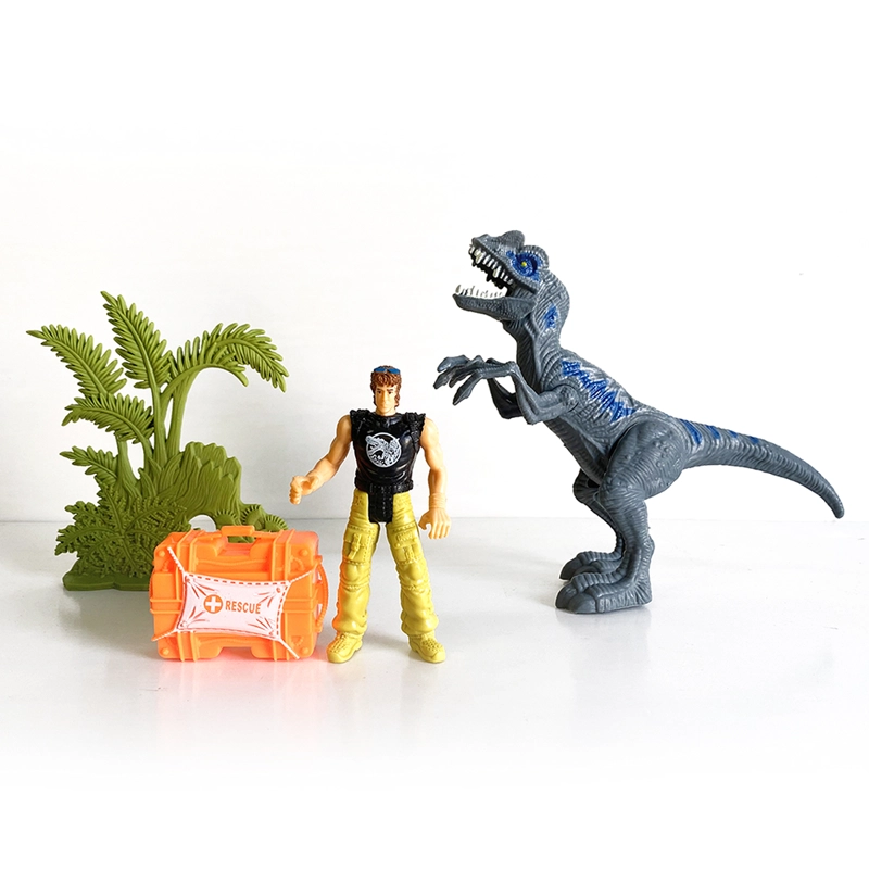 Juguete Set Dinosaurio con Accesorios y Escenario Jurásico - 2