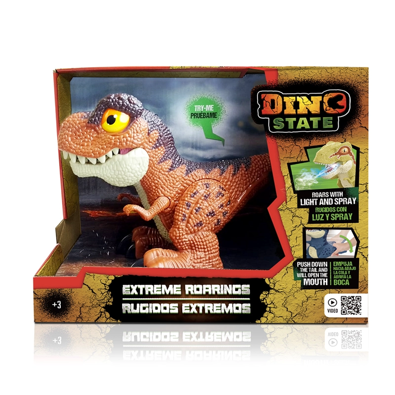 Juguete Dinosaurio con Vapor Luz y Sonido - 4