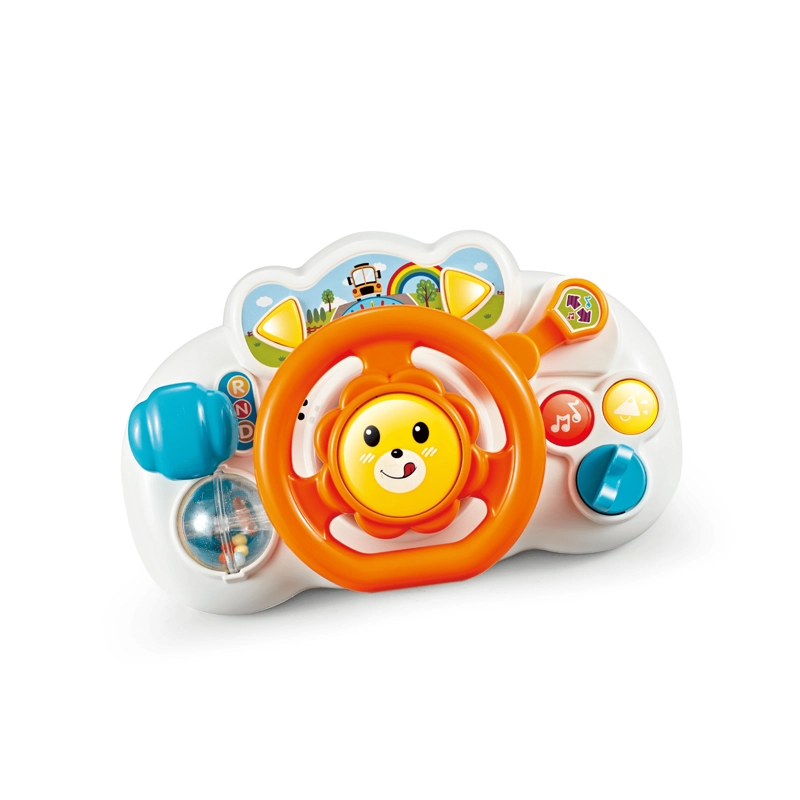 VOLANTE EDUCATIVO CON SONIDOS, LUCES Y BOTONES INTERACTIVOS BEBE