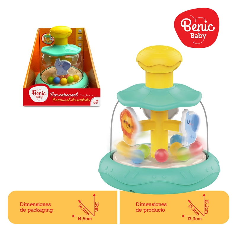 Juguete Carrusel Interactivo con Sonidos y Movimiento Bebé - 3