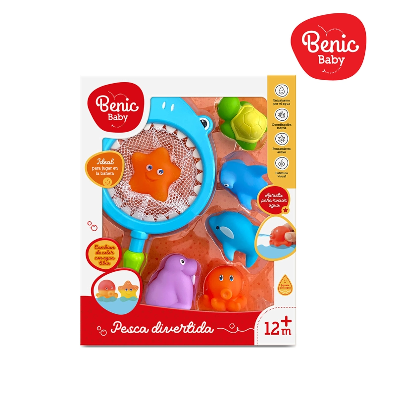 Juego de Pesca con Red Tiburón y Animalitos Juguete Bebé - 2