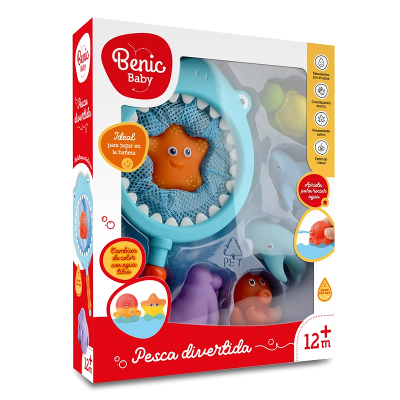 Juego de Pesca con Red Tiburón y Animalitos Juguete Bebé - 3