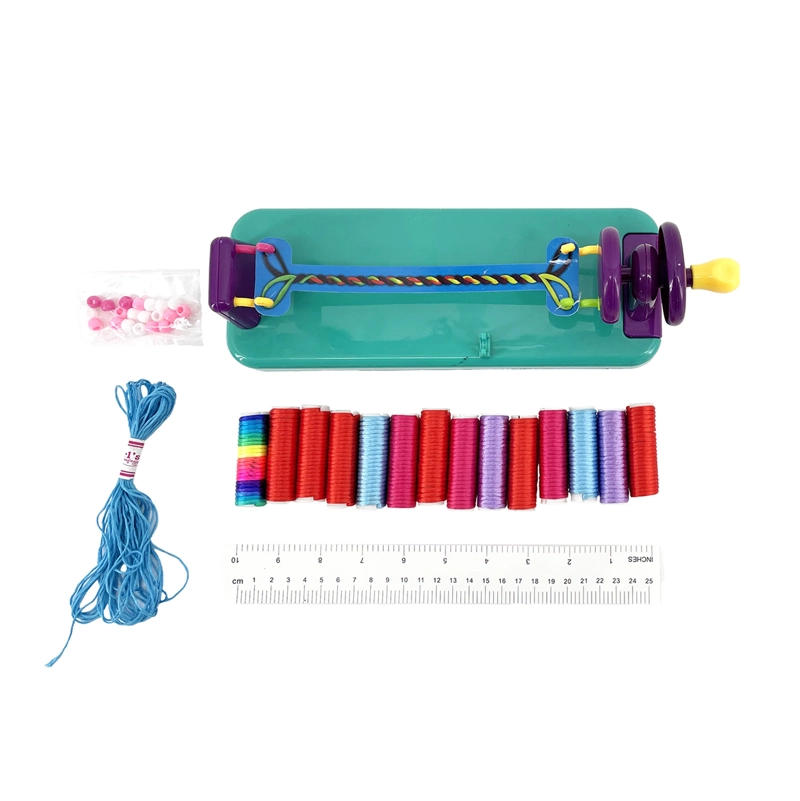CREADOR DE PULSERAS GIRATORIAS – MAQUINA CON HILOS, MOSTACILLAS Y ACCESORIOS - 2