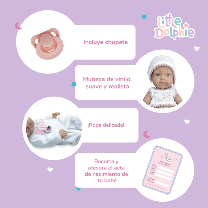 MI PRIMER RECIE N NACIDO – MUÑECA REALISTA DE 30 CM CON CUERPO COMPLETO DE VINILO - 4